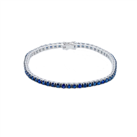 Pulsera Babila Milano Tennis in Oro blanco Zaffiro BBE3605ZB195